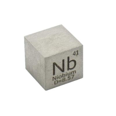 China Factory supply high quality niobium cube wrapping materials best silver color price for sale