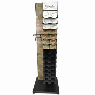 China Multi function paging display rack ceramic tile display rack wall stone shelf tile display column display rack for sale