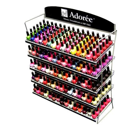 China Commercial Hot Sale Counter Acrylic Nail Polish Cosmetic Display Stand for sale