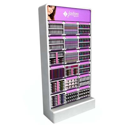 China Display goods. Cosmetic Rack Advertising Landing Nordic Beauty Salon Nail Shop Display Rack Jewelry Storage Rack for sale