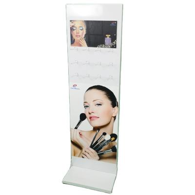 China MDF Customized MDF Display Stand Rack For Cosmetics Makeup Display Counter for sale