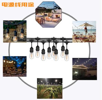 China XLTD-P5041 Copper Wiring String Lights Solar Lamp E26 Spiral String [Sold Directly From The Manufacturer] Led Beautification And Lighting E26 Spiral Lamp Line [Sold Directly for sale