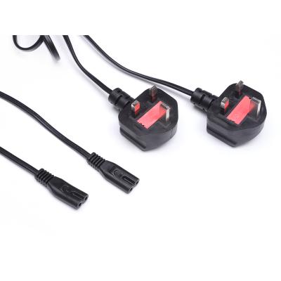 China Good Wholesale UK Home Appliance Price Low Voltage Power Cable 3 Pin Plug Power Cord For PC Computer UK C13 for sale