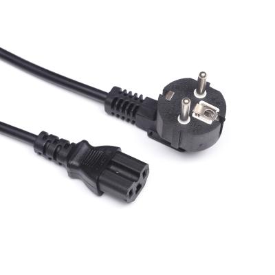 China Wholesale Household Appliance Power Cable 0.75mm Europe Standard EU Plug 3 Pin To IEC C19 C13 C5 C7VDE Certified Europe Power Cord for sale