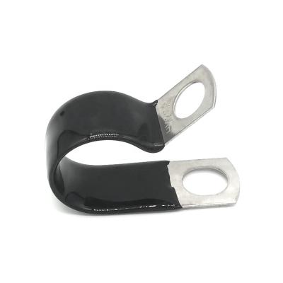 China Healthcare PVC Cushion Clamps Stainless Steel Thermoplastic Pipe Liner Clip for sale