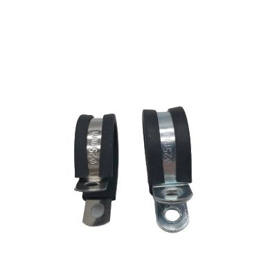 China Healthcare W5 15mm EPDM Rubber Coated Cable Clamp 304 R Type Stainless Steel Quick Lock Clamp for sale