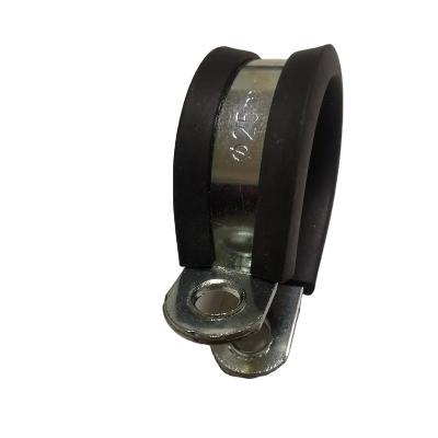 China Healthcare EPDM Rubber Coated Hose Clips Reinforced Type Pipe Clamp Hose Clip 15mm W6 P Type Machines for sale