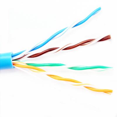 China Pure Copper Ethernet Lan Cable Best Telecommunication System KICO OEM Cat5e UTP Fast Speed ​​Network Cable 4 Socket / Cabling Pairs CCA CU Cat 5e PVC 4P Twisted Pair for sale