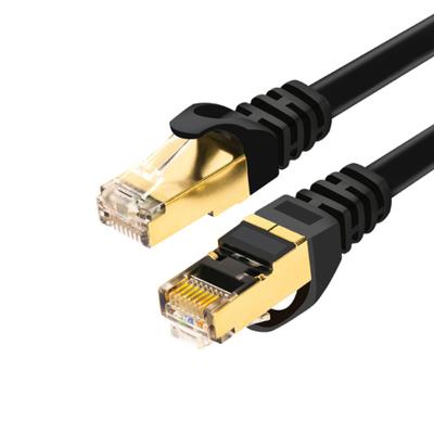 China Telecommunication / Wiring System CAT7 SFTP Ethernet Lan Cable RJ45 Bare Copper Patch Cord for sale