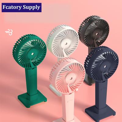 China Water Jet Fan With Portable Small LED USB Rechargeable Fans Folding Handheld Water Jet LED Cooling Mini Fan for sale