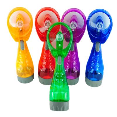 China Spray water and can add ice summer mini portable hand fans custom made handheld small spray water fan for sale