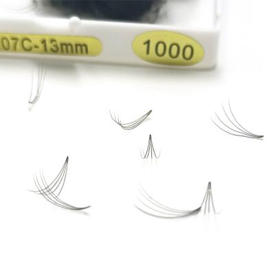 China Natural Soft 4d 5d 6d Quality Soft 300 500 1000 Pre Made Fans Eyelash Extensions for sale