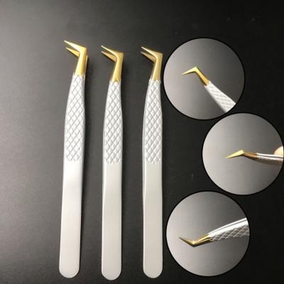 China Eyebrow Private Label Eyelash Extensions Volume Tweezers Eyelash Extension Tweezers for sale