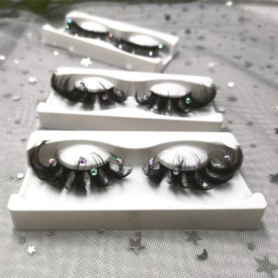 China 3d 5d effect sparkle hot glitter lashes christmas faux lashes mink lashes seller 3d mink lashes for sale