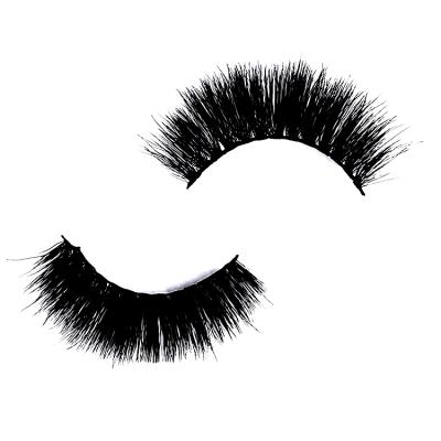 China Natural Fluffy Eyelashes False Mink Eyelashes 12-25mm Fluffy Tapered Private Label Seller for sale