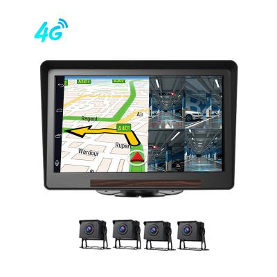 China 4chs 4G Android 9.0 10inch Touch Android 9.0 4G Truck DVR Camera 4 Channels 3G 4G MDVR GPS Navigation WiFi BT Video Recorder Monitor RAM2G+ROM32G for sale