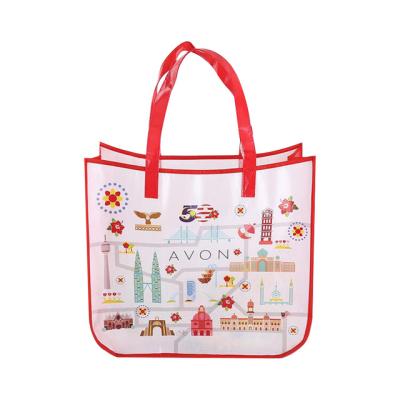 China Custom Promotional PP Handled Woven Bag With Lamination For Events for sale