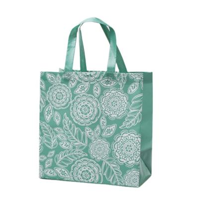 China Super Strong Laminated Handled Eco Mini Woven Reusable Shopping Tote Bag for sale