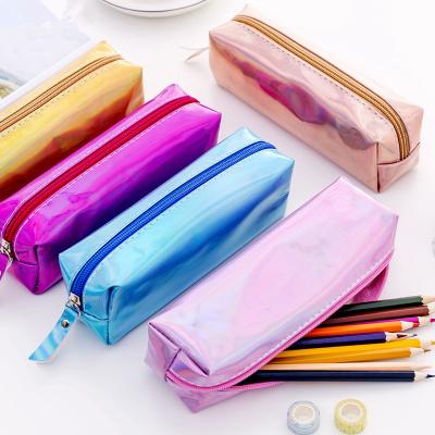 China Fashion Travel Makeup Bag Neceser Bag Organizer Set Pu Zipper Female Cosmetic Bag School Bag Female Pencil Case for sale