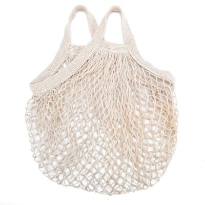 China Mesh Net Cotton Fruit Grocery Shopper Foldable Handled Women Shoulder Bag Reusable Shopping Bag Women Tote Case for sale