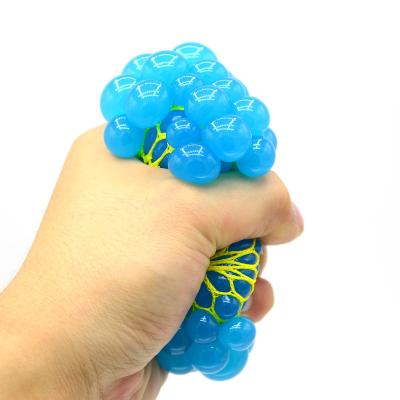 China New Design LN365 Cute Toy Squishy Mesh Ball Squeeze Ball Toy For Kid for sale