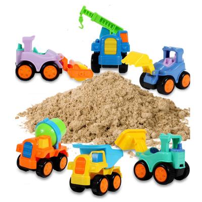 China Newest Fasion XQ510 Plastic Toys Wholesale 6 Style Car Excavator Construction Truck Creative Educational Toy Gifts Children for sale