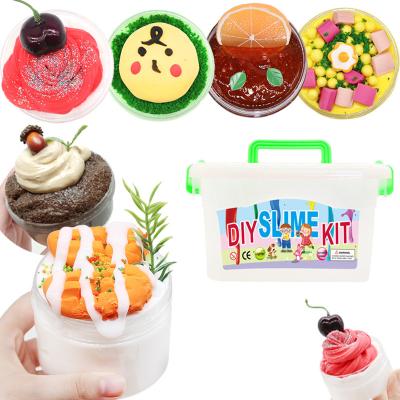 China Educational Toys XQ207 Hot Selling Clean Fun Educational DIY Crystal Slime Set Kit Charms Make Your Own Slime for sale