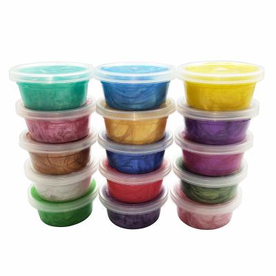 China LN287 Wholesale Soft Creative Product Glitter Powder Mud Diy Galaxy Putty Mud Toy For Kid for sale