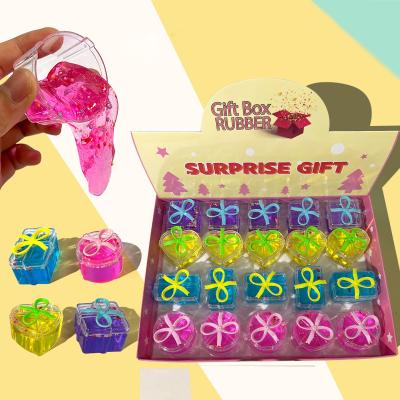 China Hot Selling Novelty Toy Surprise Gift Sludge Mud Toy Crystal Gift Box For Children for sale