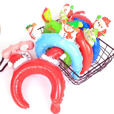 China XQ601 Cute XQ601 Inflatable Xmas Headbands Balloons Wonderland Party Decoration Hat Christmas Tree Antler Model for sale