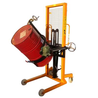 China 520kg Hydraulic Stacker Oil Drum Lifter 5 Years Warranty Video Technical Support for sale