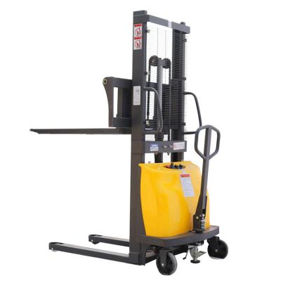 Chine 1000kg 2000kg semi electric stacker hydraulic hand forklifts battery electric stacker electric forklift fork lift à vendre