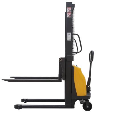 Chine 1000kg hand lift Electric Stacker Truck 500kg 1735*800*2090mm 1 Year Warranty à vendre