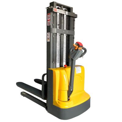 중국 Fork-Lift Hydraulic Electric Stacker Truck Hand Power Electric Stacker Pallet Jack 판매용