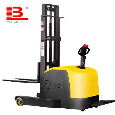 China Large-capacity Battery Forward All-Electric Stacker 1ton 1.5ton 2ton stand electric hydraulic stacker legless stacker forklift for sale