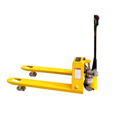 China Manual Lift Semi Electric Pallet Truck Walking Capacity 2000kg 1-10T 1 Year Warranty for sale