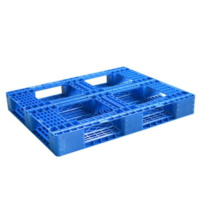 China Single Faced Recycled Plastic Pallets 1000x1000 2-Way Entry Type 1000*1000*150mm for sale