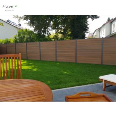 China Easily assembled 200cm high outdoor 3d farm wpc wpc garden fence panel compound cheap UV resistant garden fence for sale