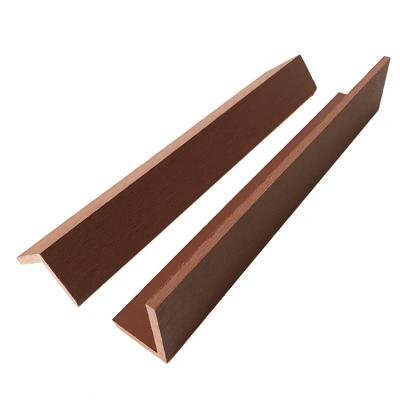 China Waterproof Wear Resistant Anti-Slip WPC L-Corner Straight Composite Angle Decking Strips Tarpaulin for sale