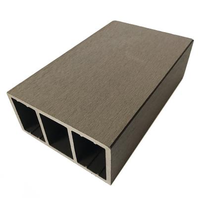 China Environmentally Friendly Wood Plastic Composite Beam Anti-Skid Waterproof Wear-Resistant For Pergola WPC Beam Loft Cavity Timber Tube For Pergola Compound for sale