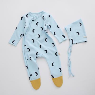 China Hot Selling Sleveeless Babies Rompers Long Sleeve Kids Baby Cotton Comfortable Rompers Clothes 2 Pcs Set for sale