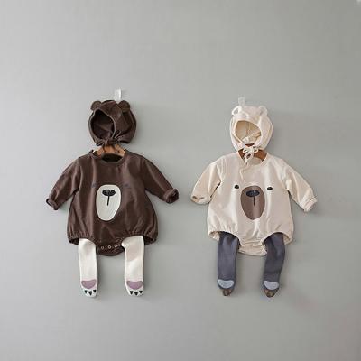 China Hot Selling Sleveeless Babies Rompers Long Sleeve Kids Baby Cotton Comfortable Rompers Clothes 2 Pcs Set for sale