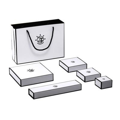 China Custom Luxury Cardboard Jewelry Packaging Box and Bag Jewelry Set Packaging for sale