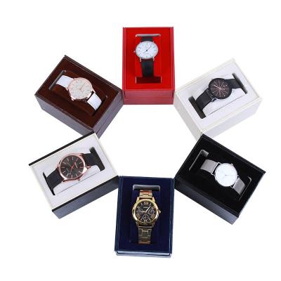 China Custom Low Moq Leather PU Watch Boxes And Case Genuine Leather Watch Display Box for sale