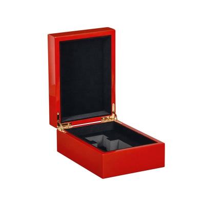 China Luxury Custom Logo Black White Red Color MDF Oil Gift Solid Wood Perfume Box Packaging Wood Frame Perfume Box Wholesale for sale