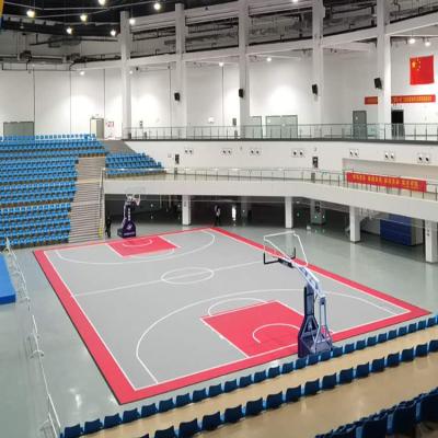 China Indoor Durable High Performance Basketball Court Courts With Coupling Sports Basketball Flooring Event And Tournament Court Flooring for sale