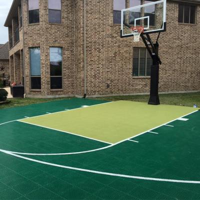 China Tennis court. FIBA 3 backyard on3 wild outdoor use 3x3basketball court pickle ball interlock floor for sale