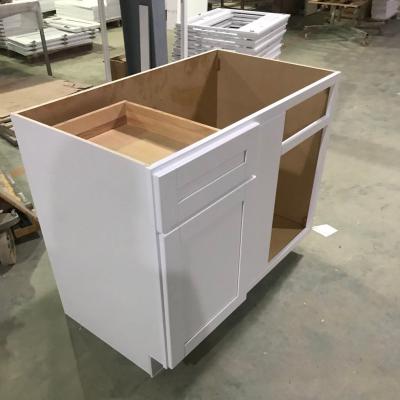 China Eco Friendly American Style Bathroom Vanity Sink Base Single Cabinets For Builders Wholesalers for sale