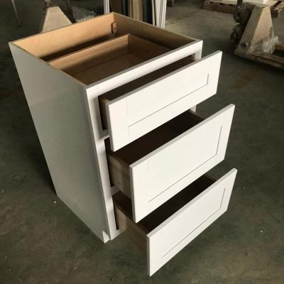 China Cabinext Furniture Manufacturer Birch Wood Lacquer Kitchen Base Drawer Wall Hanging Solid Wood Cabinets for sale