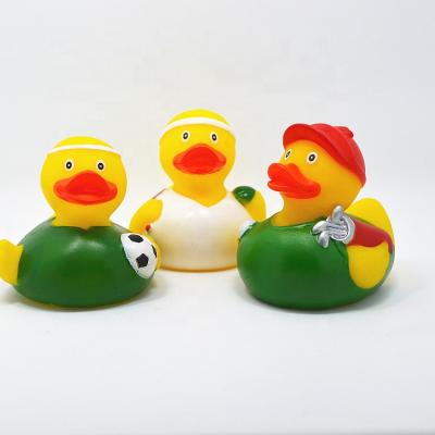 China Used For Entertainment Wholesale Promotional Custom Soft PVC Soft Bath Duck Squeeze Floating Plastic Rubber Duck for sale